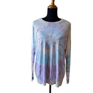 FSL + apparel Tie Dye Long Sleeve Knit Top Size S New